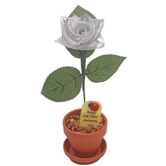 25e Anniversaire Cadeau Argent Ruban Rose Etsy 25e Anniversaire Cadeau Argent Ruban Rose Etsy