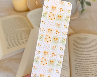 Sunflower Patchwork Bookmark | Floral Bookmark, Cute Bookish Gift, Aesthetic Bookmark, Reader Gift | Sunflower Patches