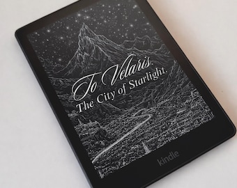 ACOTAR Kindle Lock Screen | Nach Velaris Die Stadt des Sternenlichts | Fantasie Kindle Tapete | Digitaler Download