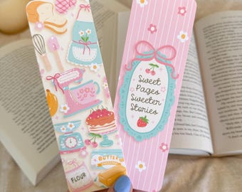 Marcapáginas de repostería, regalo para panaderos, marcapáginas de cocina, marcapáginas de libros de cocina