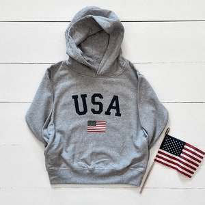 Toddler USA Flag Hoodie: Patriotic Kids Sweatshirt