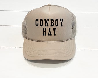 Adult Cowboy Hat Trucker Hat: Country Concert Style