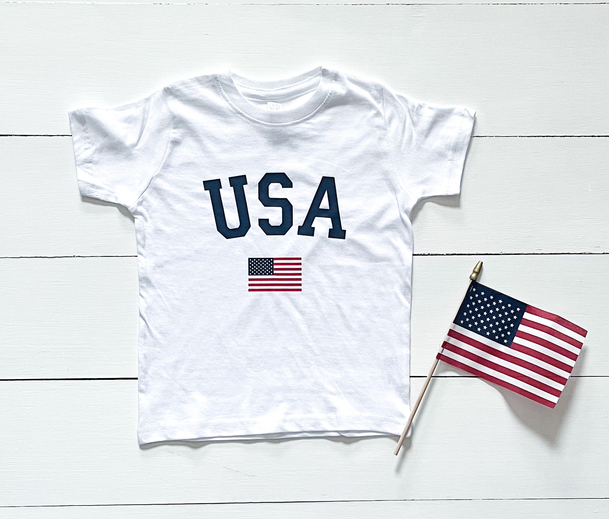 red white blue t shirt