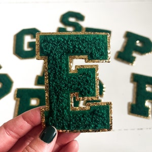 Fuzzy letter patches sale