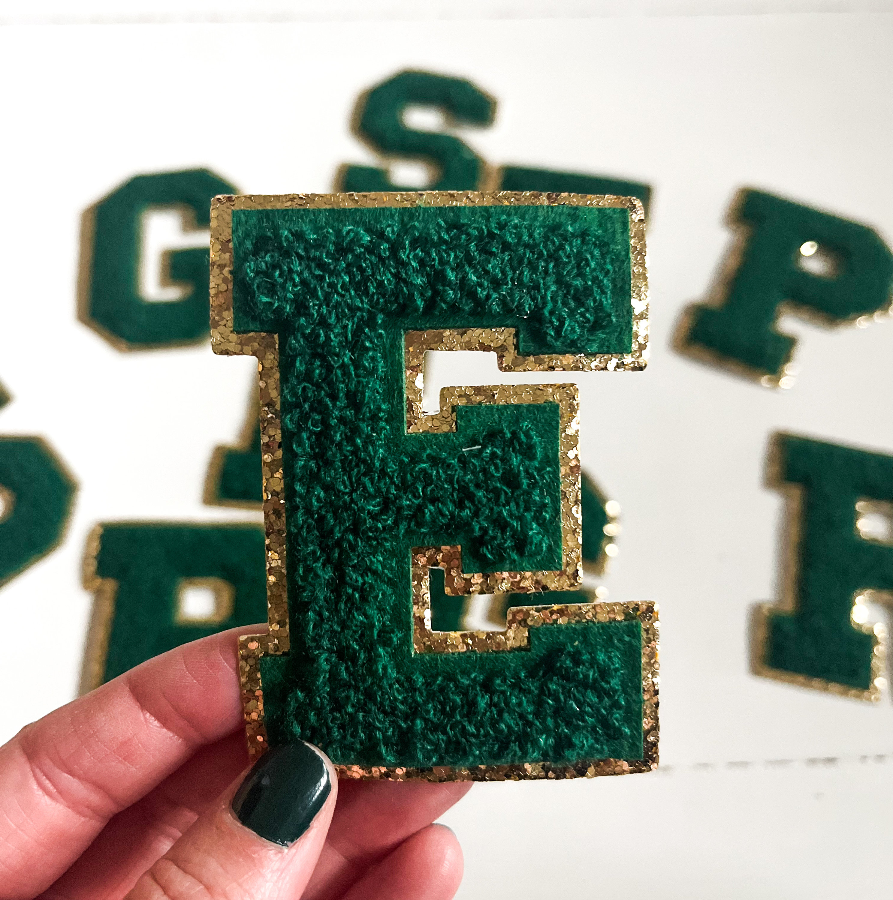 PING Green Lettering Embroidered Patch - 2.5" X 2" - Iron-On Or Sew-On