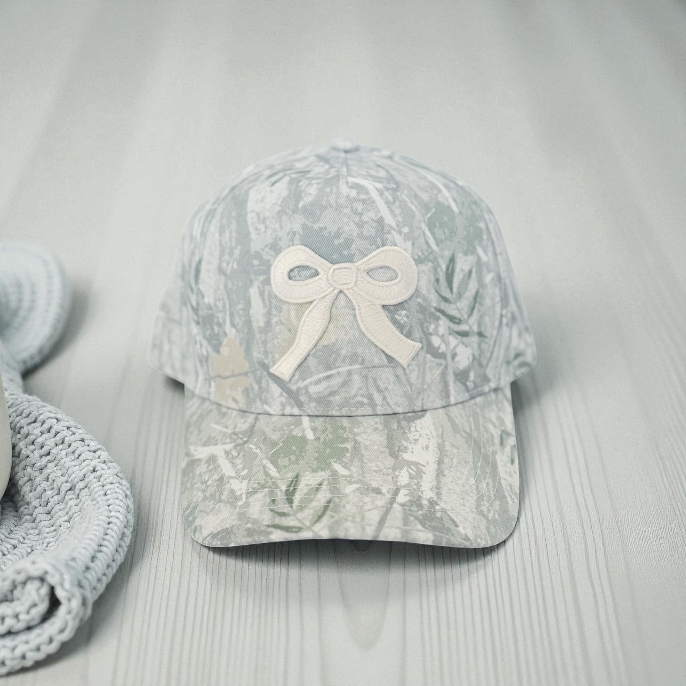 New Custom Designed White Distressed Baseball Cap w Embroidered Lace Butterfly Embroidered Butterfly Baseball Cap Hat: Custom Color  main image 2