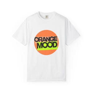 Orange Mood Unisex T-shirt, Burnt Orange Tee, Abstract Design Shirt, Boho Style Top, Vintage Retro Graphic Tee