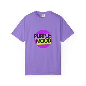 Purple Mood T-shirt, Gift for Purple Color Lovers, Unisex Tee, Garment-Dyed Shirt, Casual Top, Vibrant Apparel