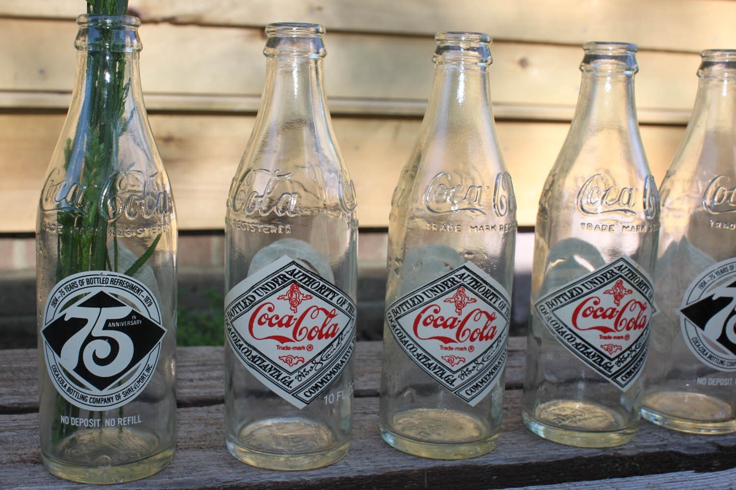 75th Anniversary Commemorative Coca Cola Bottles Etsy