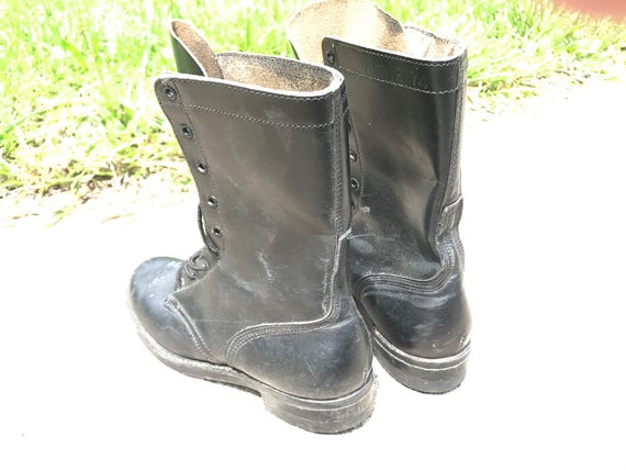 Vintage Black Combat Boots Womens Size 7 - image 2