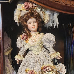 MARYSE NICOLE Porcelain Doll By Franklin Mint