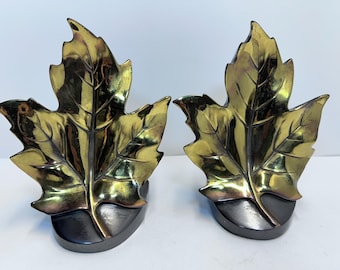 Vintage 1980 Maple Leaf bookends