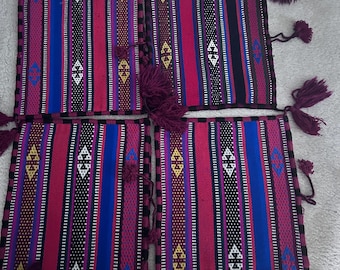 Afghani Handmade Khadi Cushion Covers Set Of 5