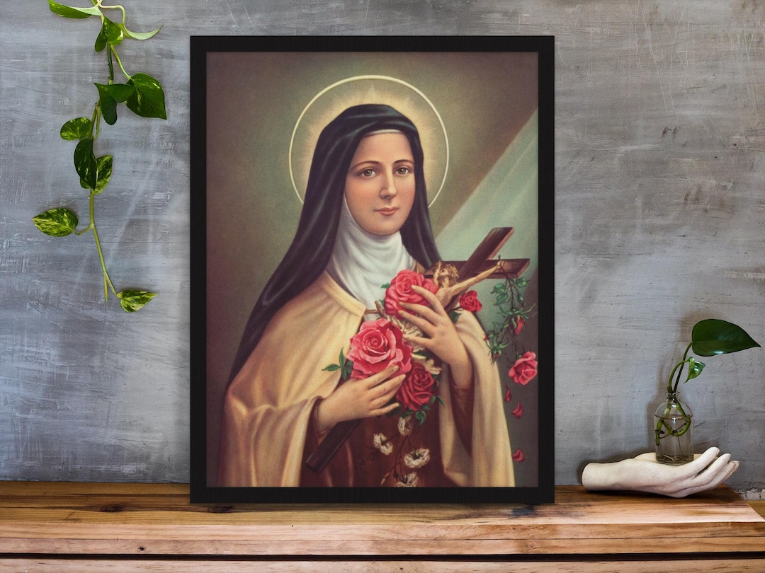 Saint Thérèse of Lisieux Canvas Print: the Little Flower Catholic Art ...