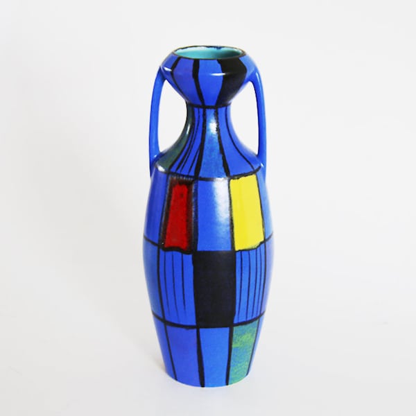 Vintage Große seltene Bodo Mans Vase 'Reims' - Bay 1960