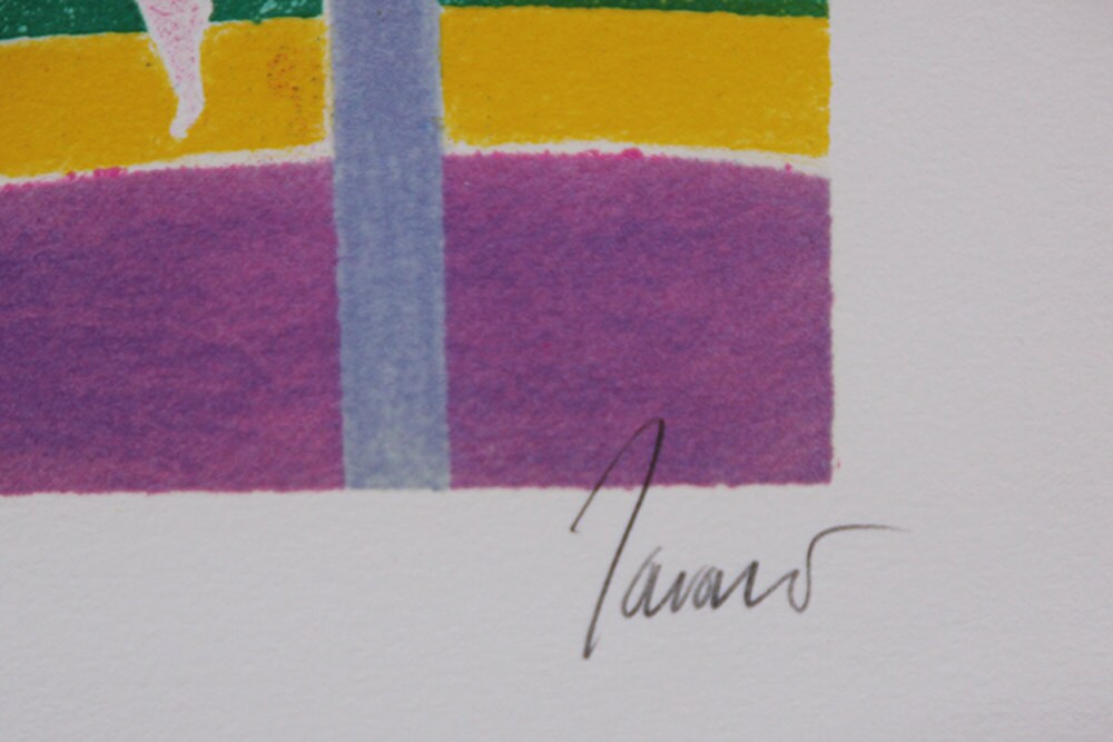 ヴィンテージ リトグラフ「ダンシング アクト」 - アルバート ザヴァロ