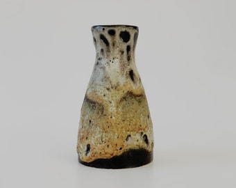 Vintage Brown / Beige Lava Vase - Ruscha Art 60s
