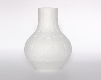 Jarrón de bisque de porcelana arquitectónica vintage grande - Scherzer 1960s
