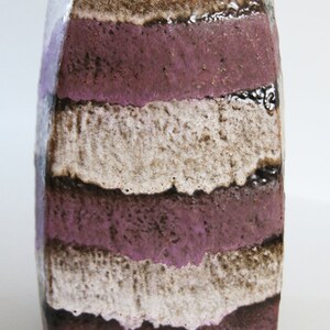Vintage XL Large West German Purple / Grey Fat Lava Floor Vase Kurt Tschorner for Ruscha 70s 875/39 image 2