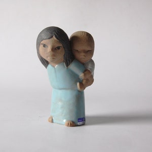 Mid Century Swedish Figurine Woman with Child -  Lisa Larsson for Gustavsberg - 60s