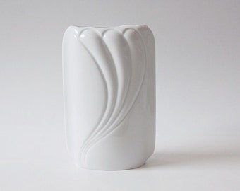 Vintage German White Porcelain  Vase - Thomas 70s
