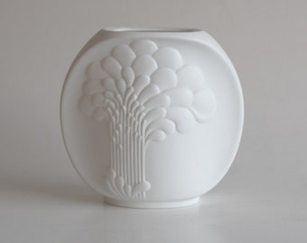 German Porcelain Op Art Vase - Michaela Frey 1970s for Kaiser