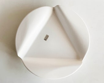 Modernist Rare Dutch Large White Bowl - Jeroen Bechtold for Flora 80s