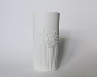 Modernista Rare White Bisque Oval Wirkkala Vase - Rosenthal Studio Linie 1960s