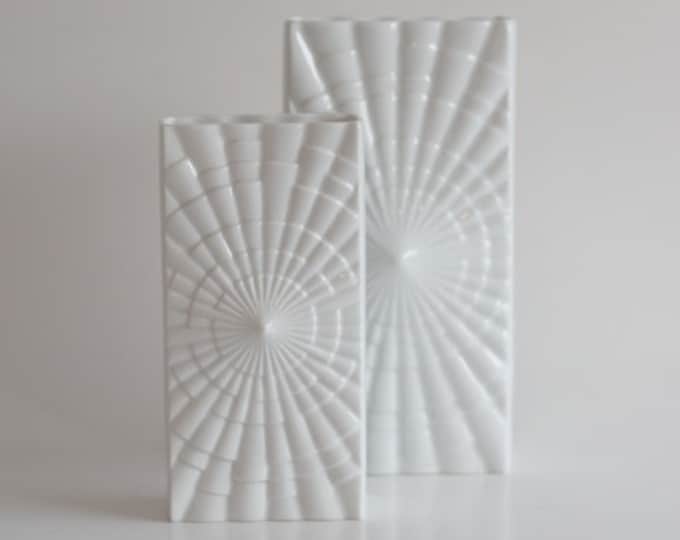 German Midcentury Modern Vases Set of 2 Rheinplatz 1960s Etsy