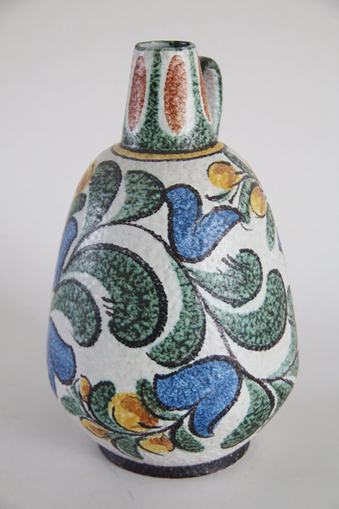 Ruscha_「Enzian」_320/3 Vintage Collectors Item Tall Vase Ruscha Enzian 320/4 50s - Etsy