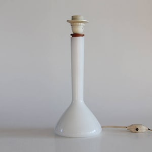 vintage Deense witte tafellamp jaren 1960 - Holmegaard