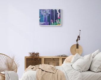 ヴィンテージ リトグラフ「ダンシング アクト」 - アルバート ザヴァロ