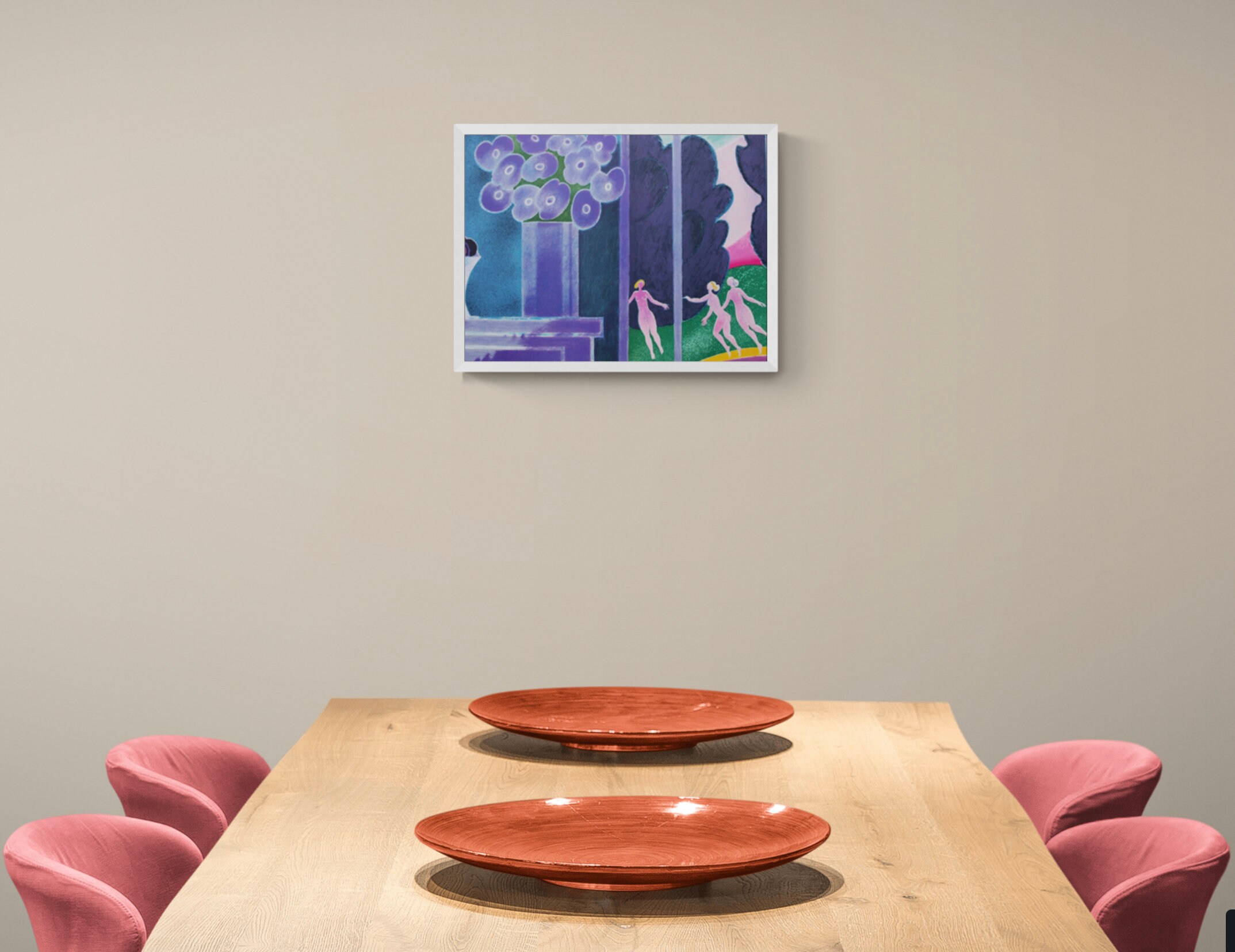 ヴィンテージ リトグラフ「ダンシング アクト」 - アルバート ザヴァロ