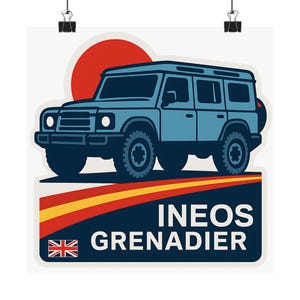 Ineos Grenadier Matte Vertical Posters - Vintage Car Décor, Automotive Wall Art, Gifts for Car Enthusiasts, Adventure Lovers, [...]
