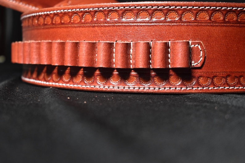 Cowboy Leather Cross Draw Holster: Right Hand, Ammo Belt, Colt SAA/Ruger image 2