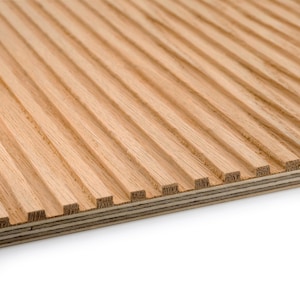 Paneles de pared de listones de roble natural