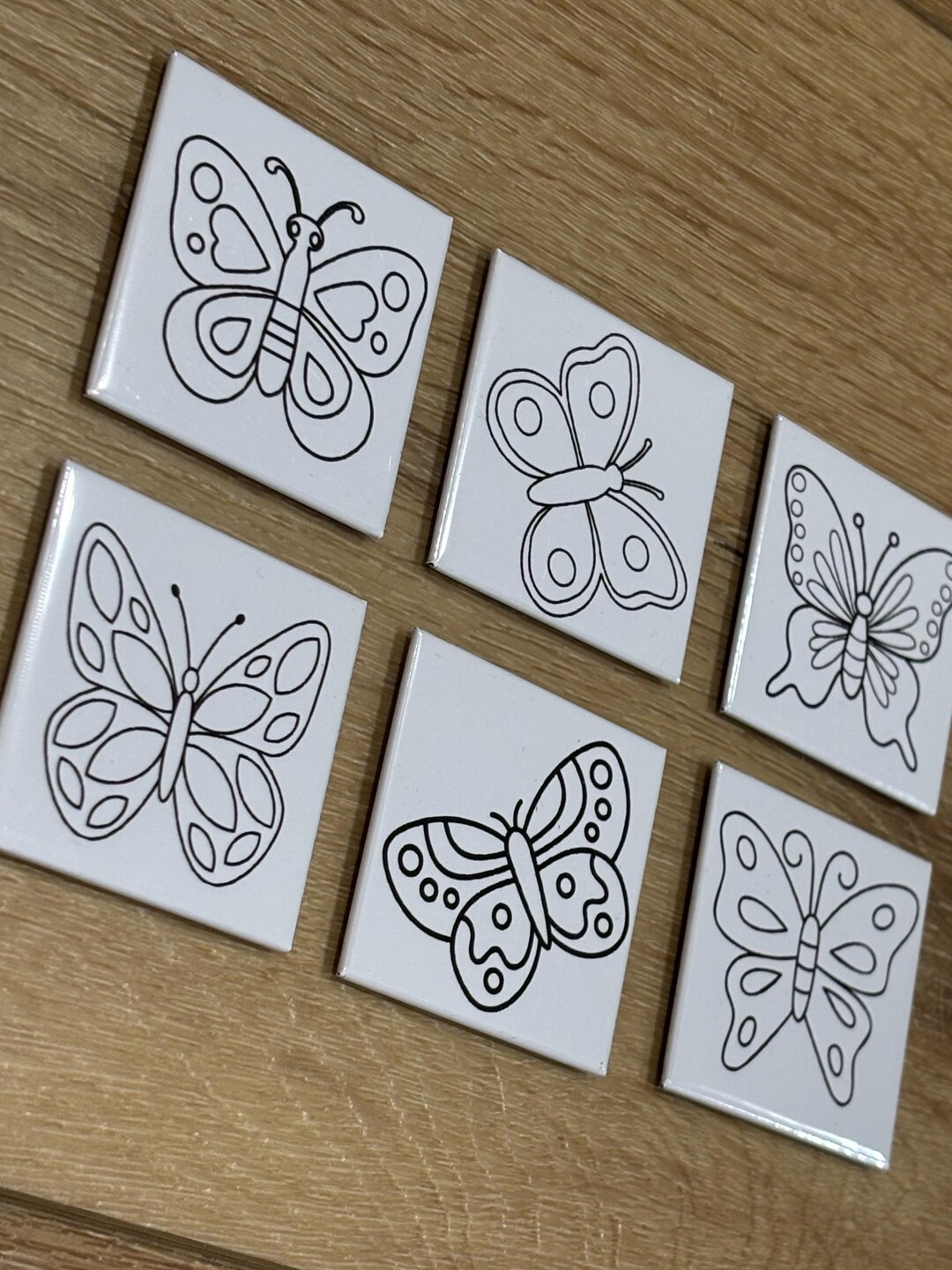 Reusable Magnet Coloring Tiles - Kids' Dry Erase Activity (set of 6) - Etsy