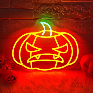 Pumpkin Neon Sign Halloween Decor, Halloween Sign Pumpkin Decor, Home Bedroom Wall Decor, Halloween Gifts, Pumpkin Decor ,Personalized Gifts
