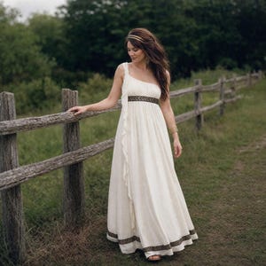 greek goddess one shoulder dress One Shoulder Grecian Goddess Dress