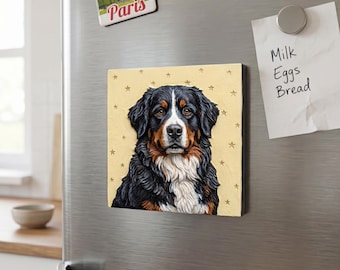 Personalized Pet Portrait Magnet, A Unique & Heartwarming Tribute to Your Best Friend