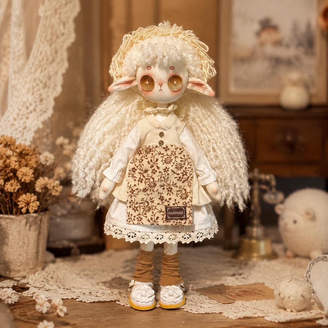Button eye doll - Etsy 日本