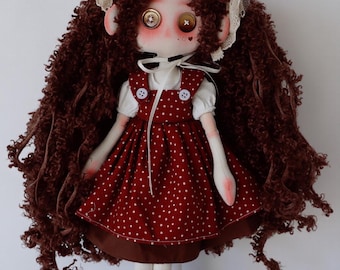 Bonecas artesanais personalizadas com olhos de botão, bonecas Waldorf, bichos de pelúcia, presentes de aniversário.