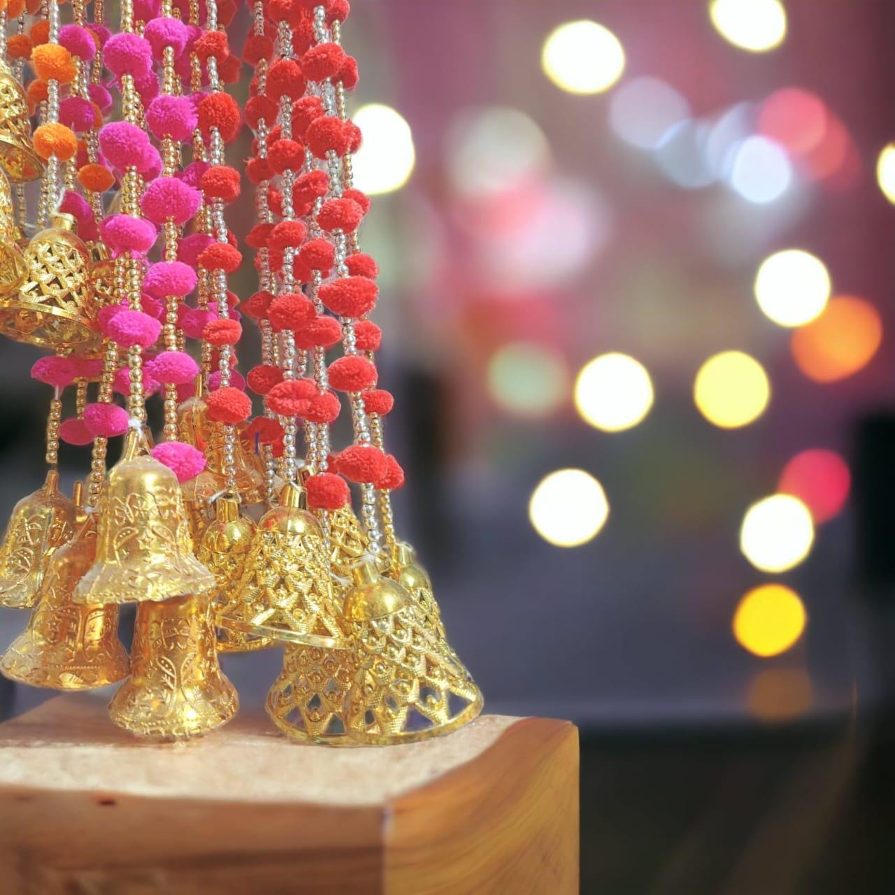 50 Piece FREE SHIPING Pom Pom Wedding Backdrop Decor Bell String,indian ...