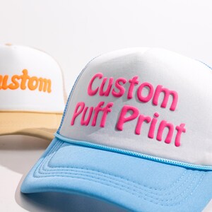 3D PUFF Print Trucker Hat,Custom Personalized Foam Hat,Unisex Mesh Trucker Hat,Party Trucker Hats,Baseball Cap,Custom Party Trucker Hats