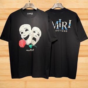 Amiri T-Shirt, Amiri Lässige Hip-Hop-T-Shirts, Amiri Premium-T-Shirt, Mode-Baumwolle Rundhals-Kurzarm, Briefdruck
