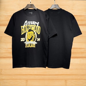 Amiri T-Shirt, Amiri Lässige Hip-Hop-T-Shirts, Amiri Premium-T-Shirt, Mode-Baumwolle Rundhals-Kurzarm, Briefdruck