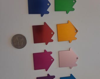 Placa de identificación personalizada con forma de casa para mascotas – Identificación personalizada para collares de perros y gatos