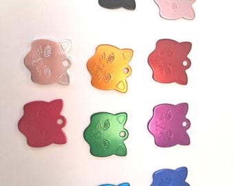 Placa de identificación para mascotas Purrfect – Placa de identificación personalizada con la cara de tu gato