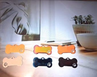 Placa de identificación Pawfect Bone para mascotas: identificación personalizada para perros y gatos