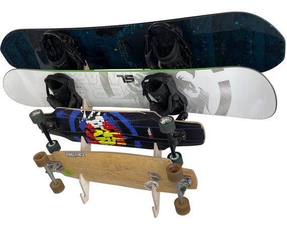 Koova Support mural pour skateboard, Présentoir créatif, Rangement de  longboard pour la maison ou le garage, Cintre de scooter, Facile à  installer – Matériel inclus